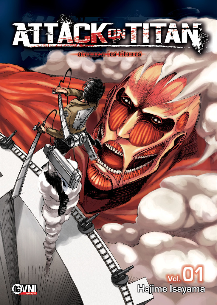 Portada del primer manga de Attack on Titan