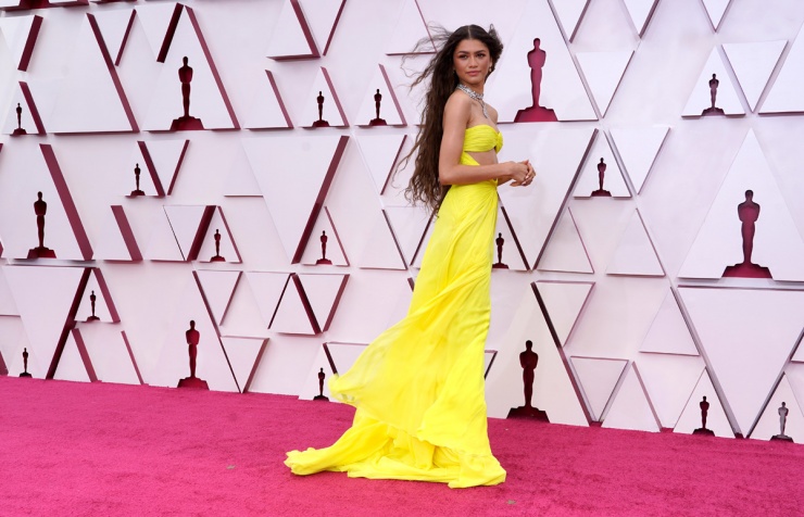 Zendaya at the red carpet of the 93rd Academy Awards.