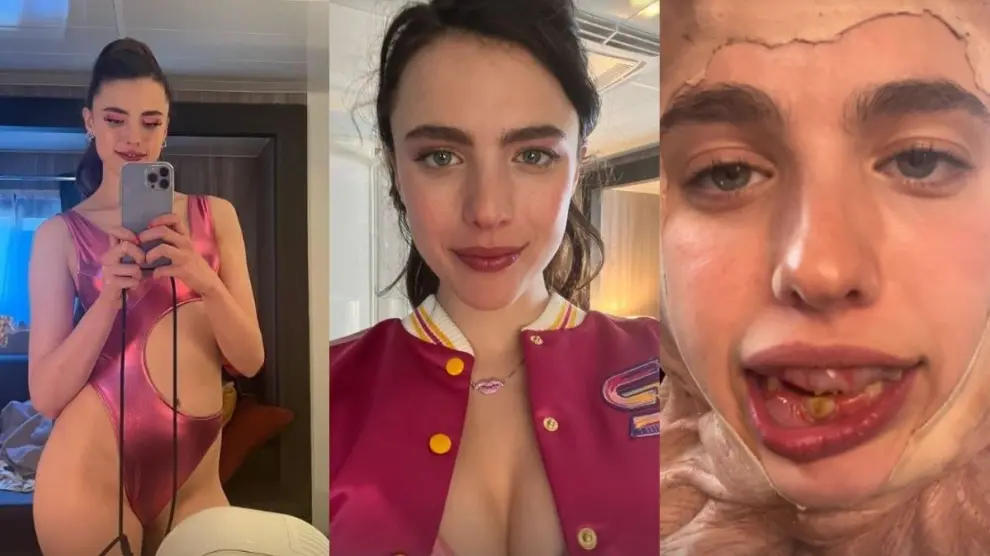 El maquillaje de Margaret Qualley para La Sustancia